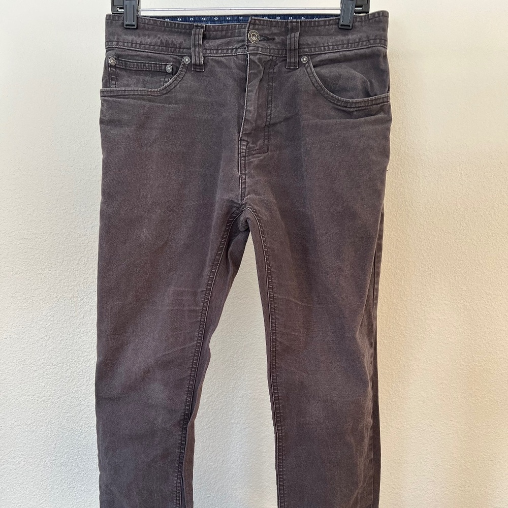 Men's Prana 5-Pocket Grey Pants (30" waist; 30" inseam)